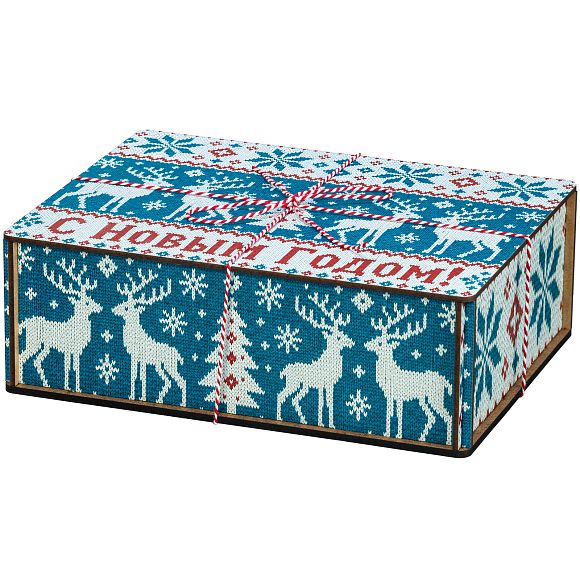 Сладкий новогодний подарок Вкусный новогодний подарок «Вязаное счастье (Бюджет)»