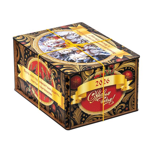 Сладкий новогодний подарок Посылка Черный Бархат (Премиум)