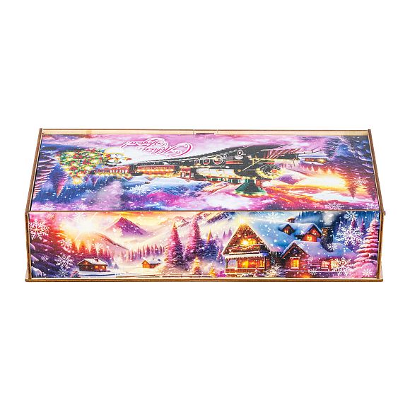 Сладкий новогодний подарок Снежный экспресс (Полезный состав)