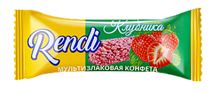 Мультизлаковая конфета Rendi Joy:клубника